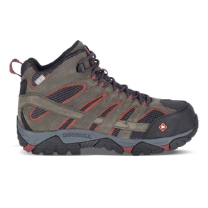 Bottes de Securite Merrell Moab Vertex Mid Waterproof Comp Toe Grise Foncé Homme | W.I.XLXB